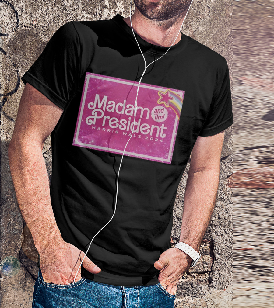Madam President And Tim Harris Walz 2024 Star T-Shirt