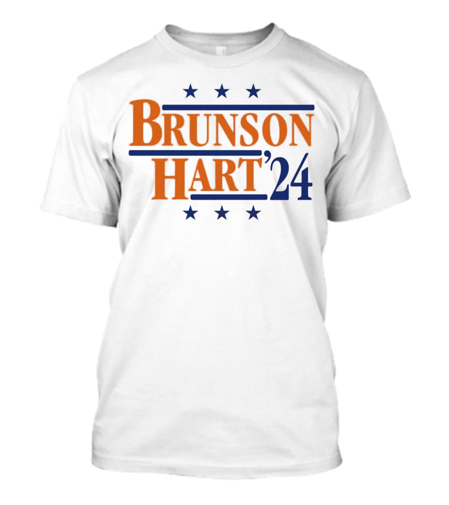 Brunson Hart '24 New York Knicks Basketball Stars T-Shirt
