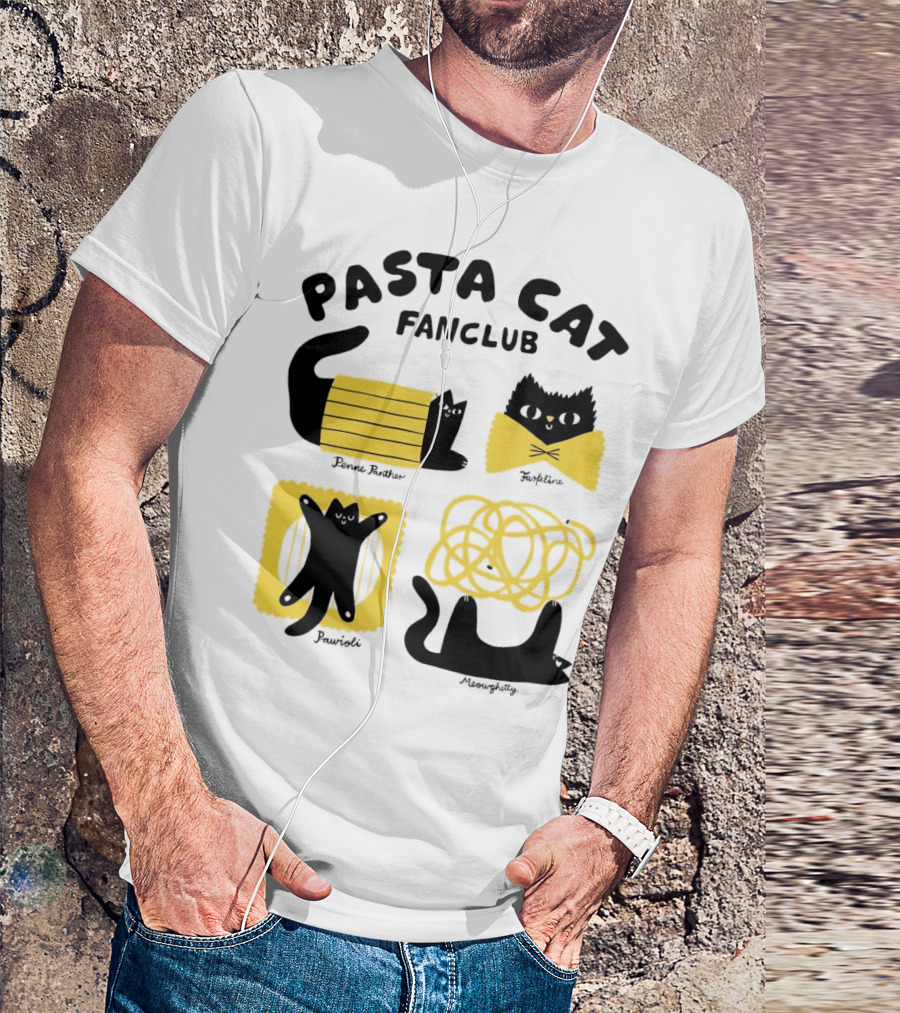 Pasta Cat Fanclub Penne Purrter ZitiFeline Pawrioli Meowgetty T-Shirt