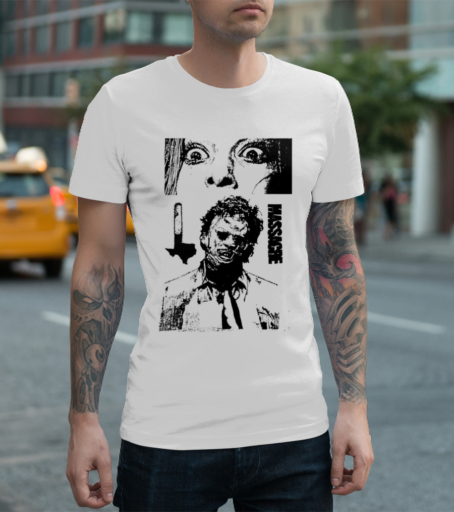 San Antonio Sharpist Texas Chainsaw Massacre Horror Face Knife Texas T-Shirt