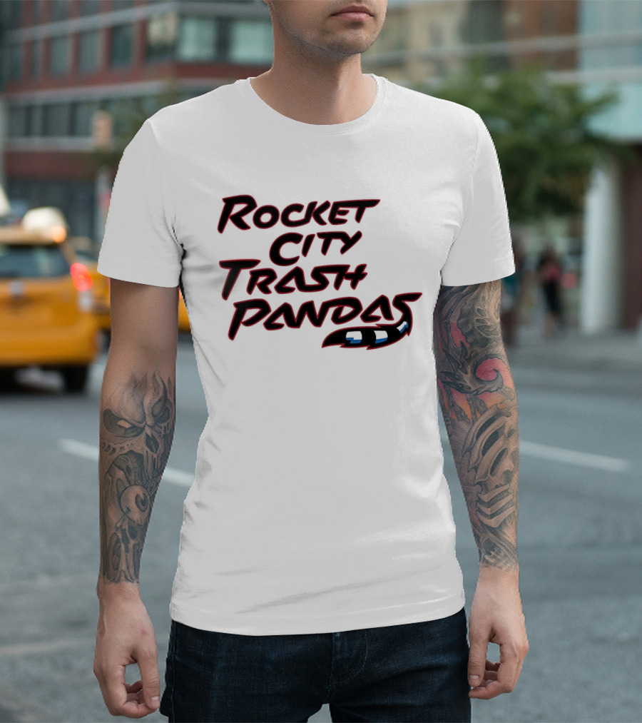Rocket City Trash Pandas Black Tail T-Shirt