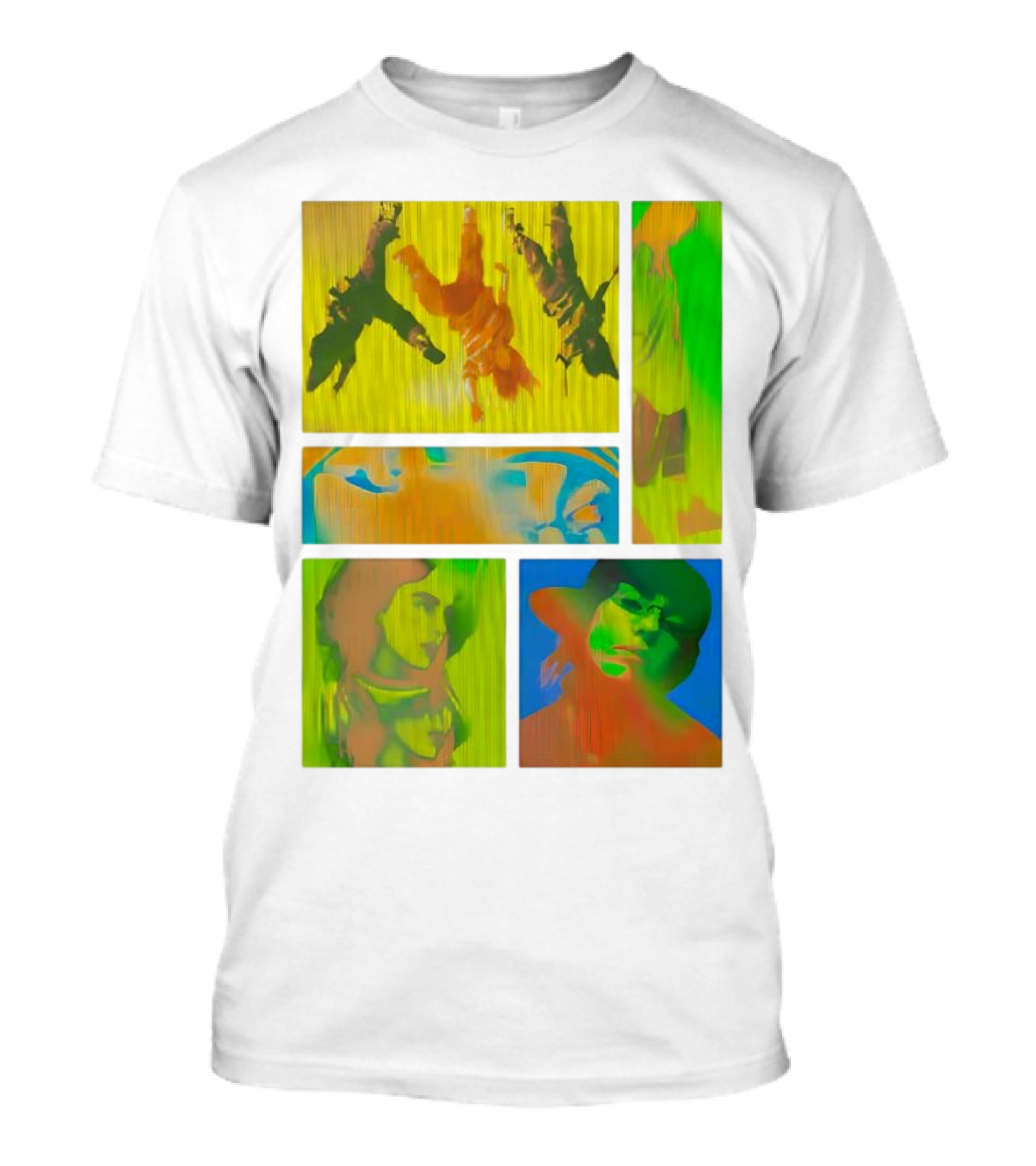 Billie Eilish Birds Of A Feather Collage Colorful Thermal Portrait Series T-Shirt