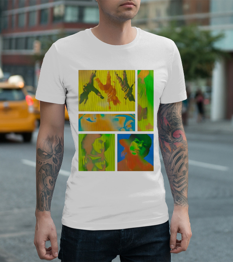 Billie Eilish Birds Of A Feather Collage Colorful Thermal Portrait Series T-Shirt