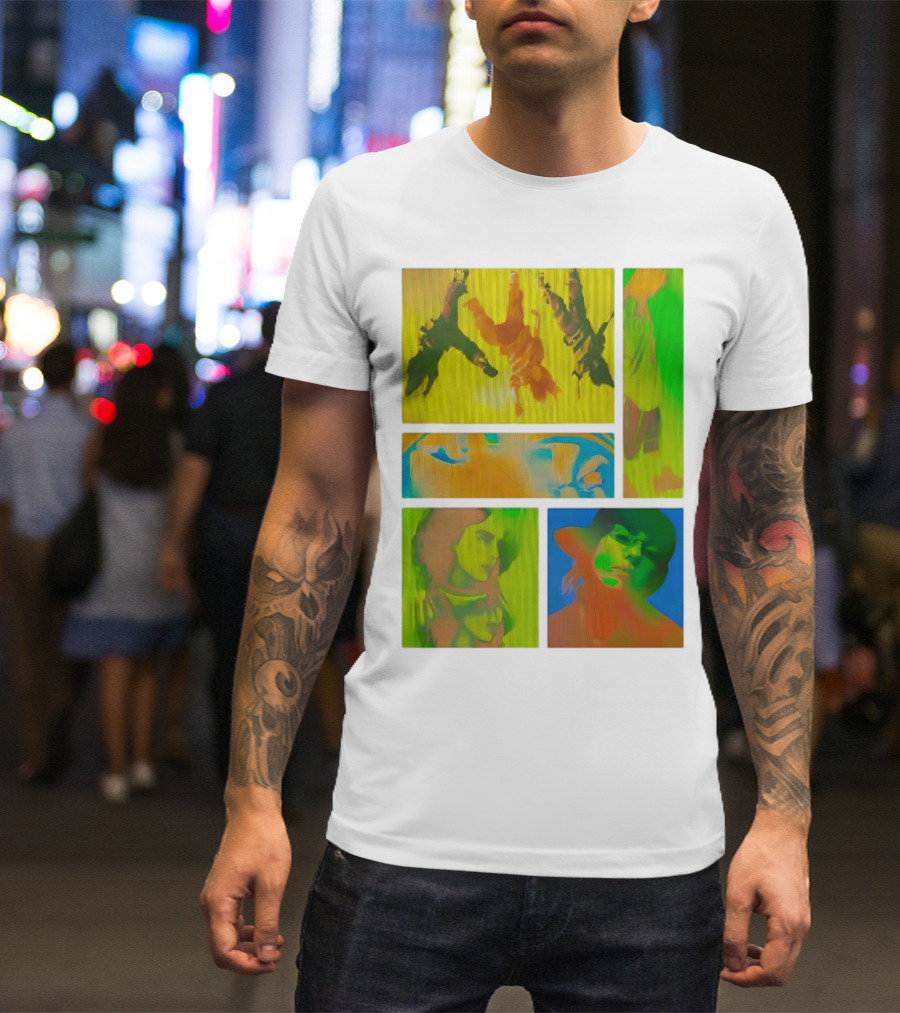 Billie Eilish Birds Of A Feather Collage Colorful Thermal Portrait Series T-Shirt