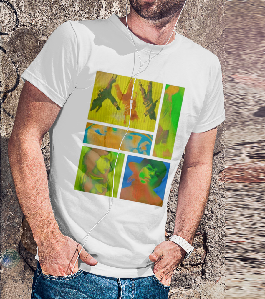 Billie Eilish Birds Of A Feather Collage Colorful Thermal Portrait Series T-Shirt