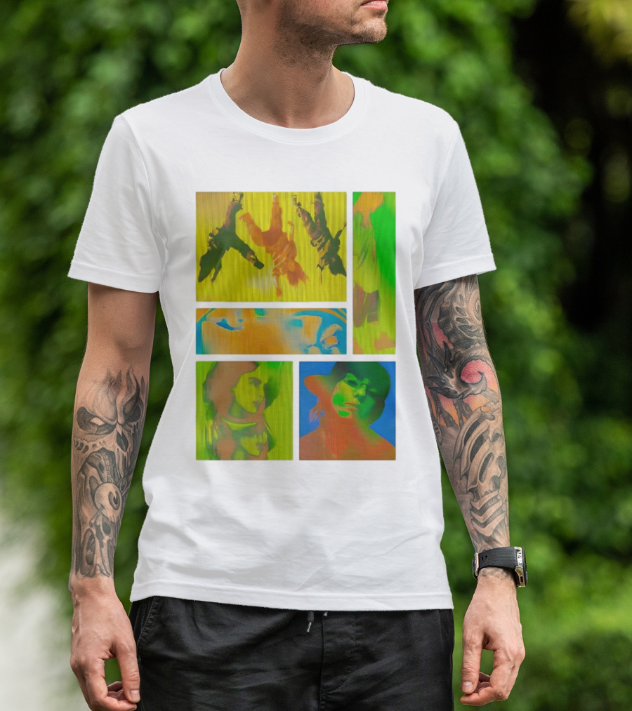 Billie Eilish Birds Of A Feather Collage Colorful Thermal Portrait Series T-Shirt