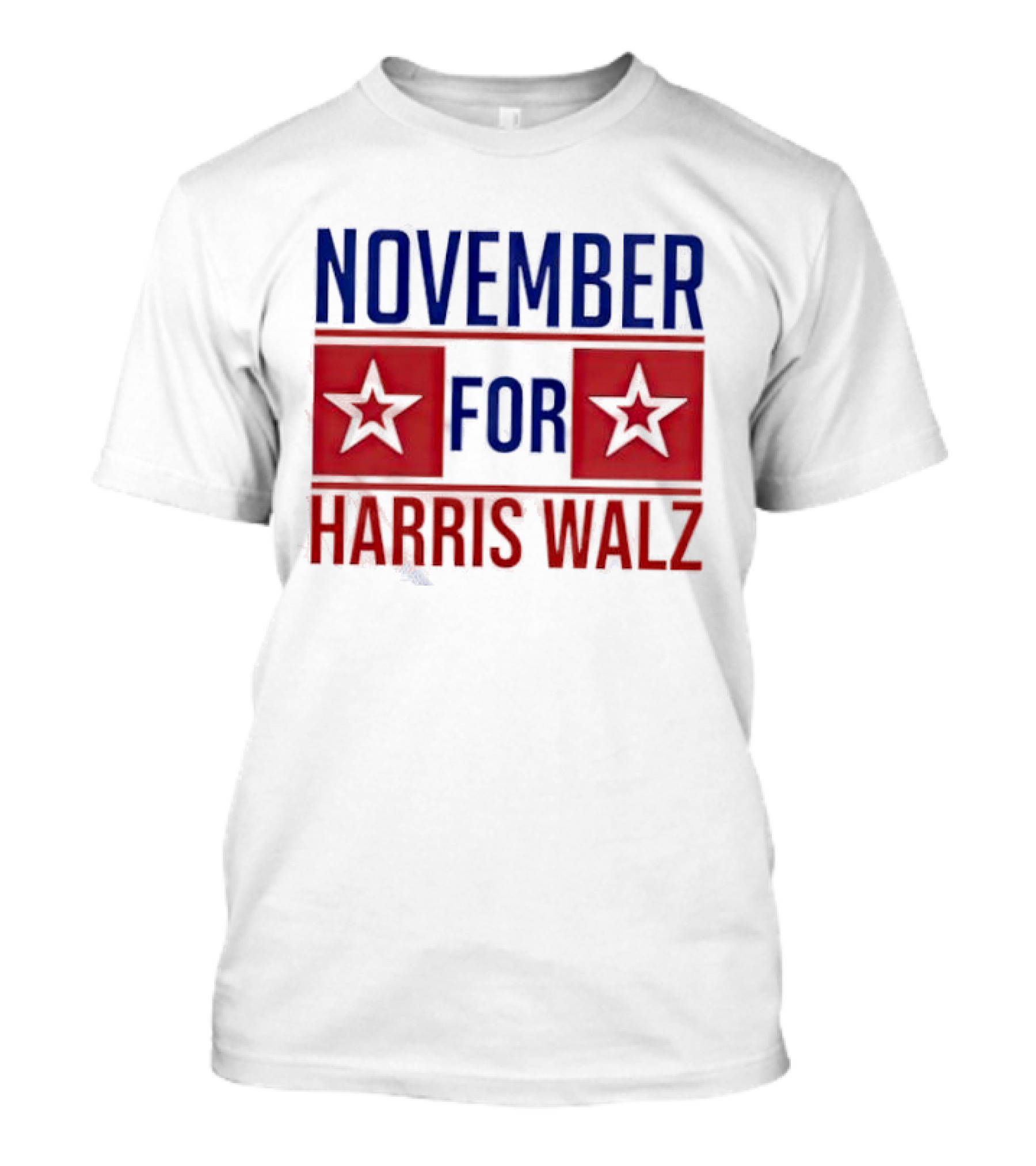 November For Harris Walz Stars T-Shirt
