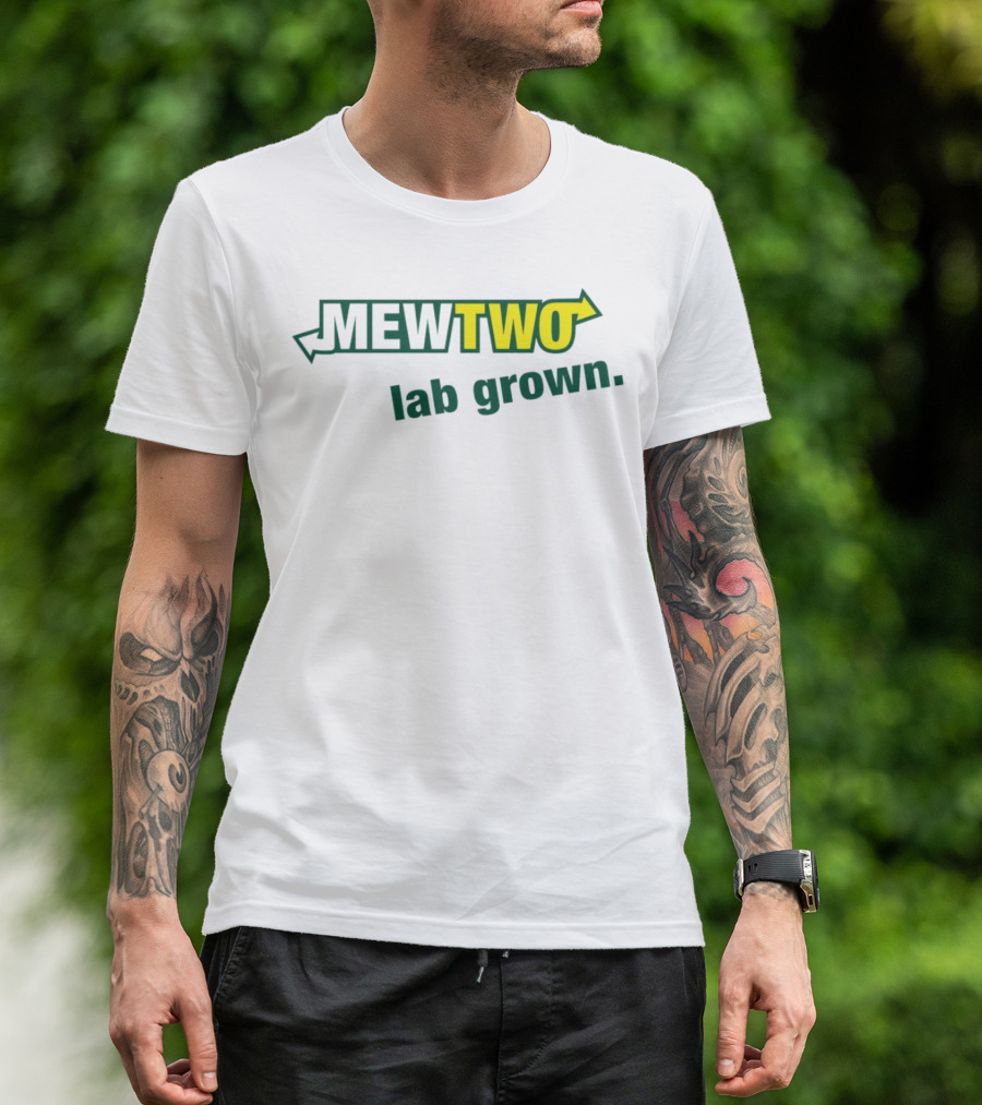 MEWTWO Lab Grown Arrows Text T-Shirt