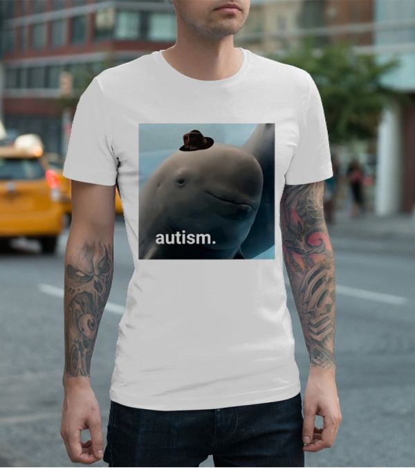 Autism Dolphin Meme With Hat T-Shirt