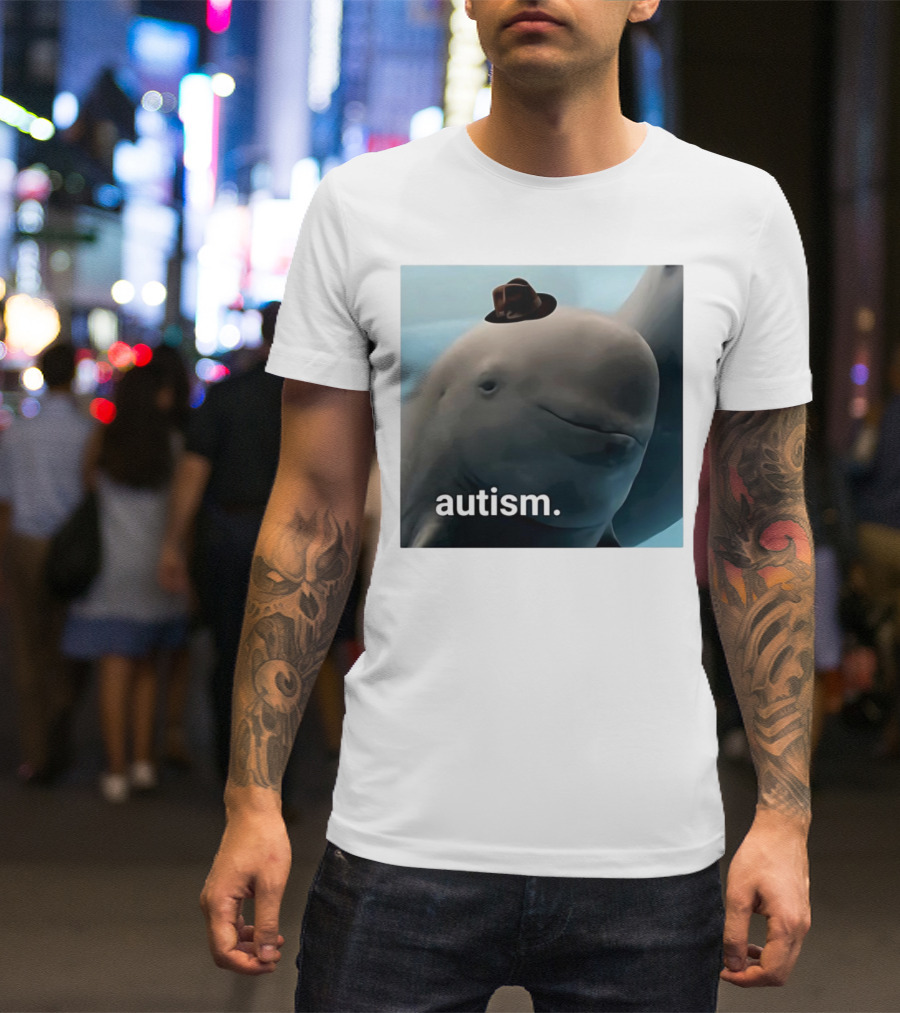 Autism Dolphin Meme With Hat T-Shirt