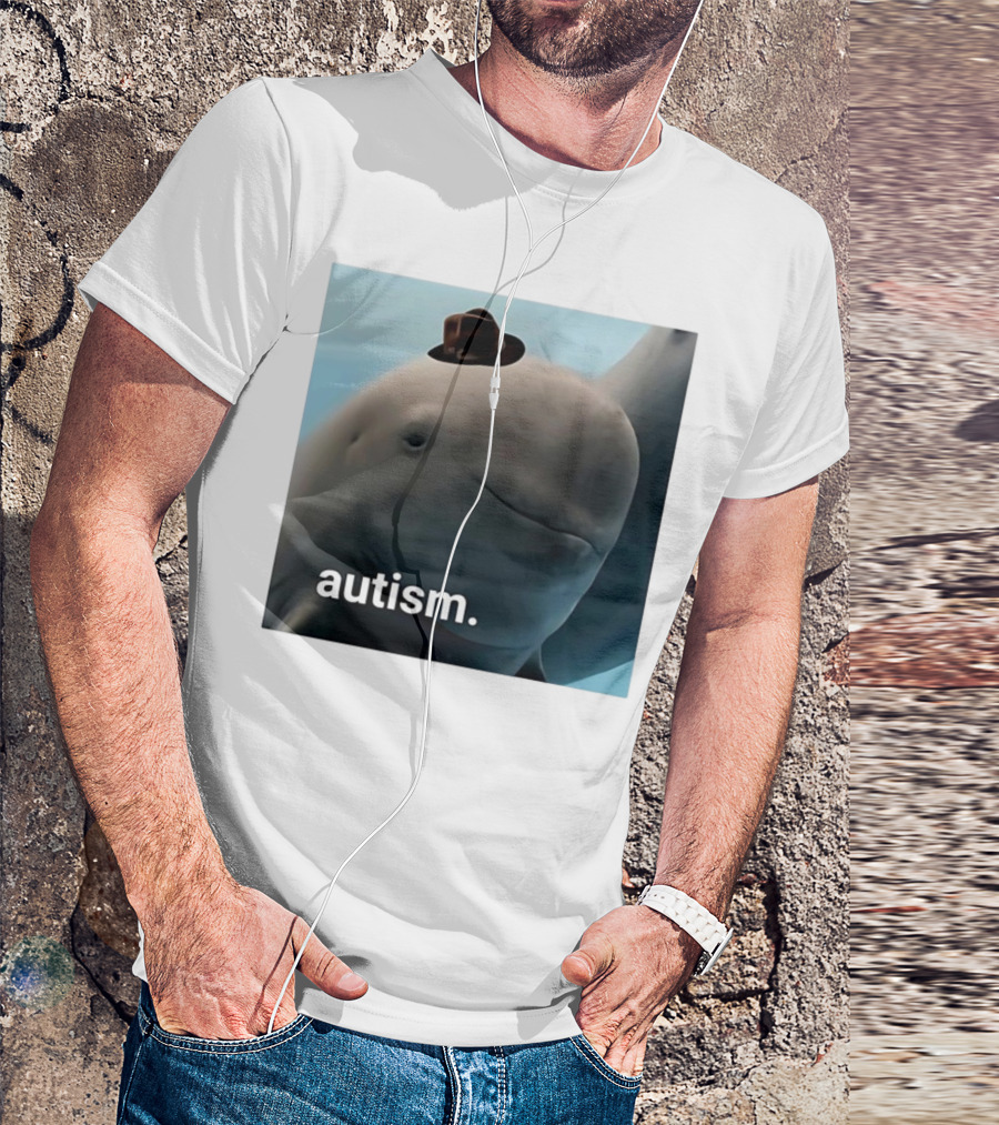 Autism Dolphin Meme With Hat T-Shirt