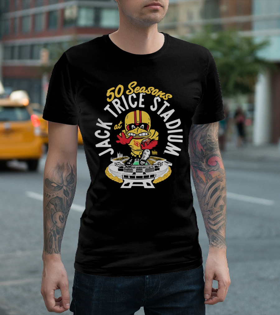 50 Seasons at Jack Trice Stadium Iowa State Cyclones Mascot T-Shirt