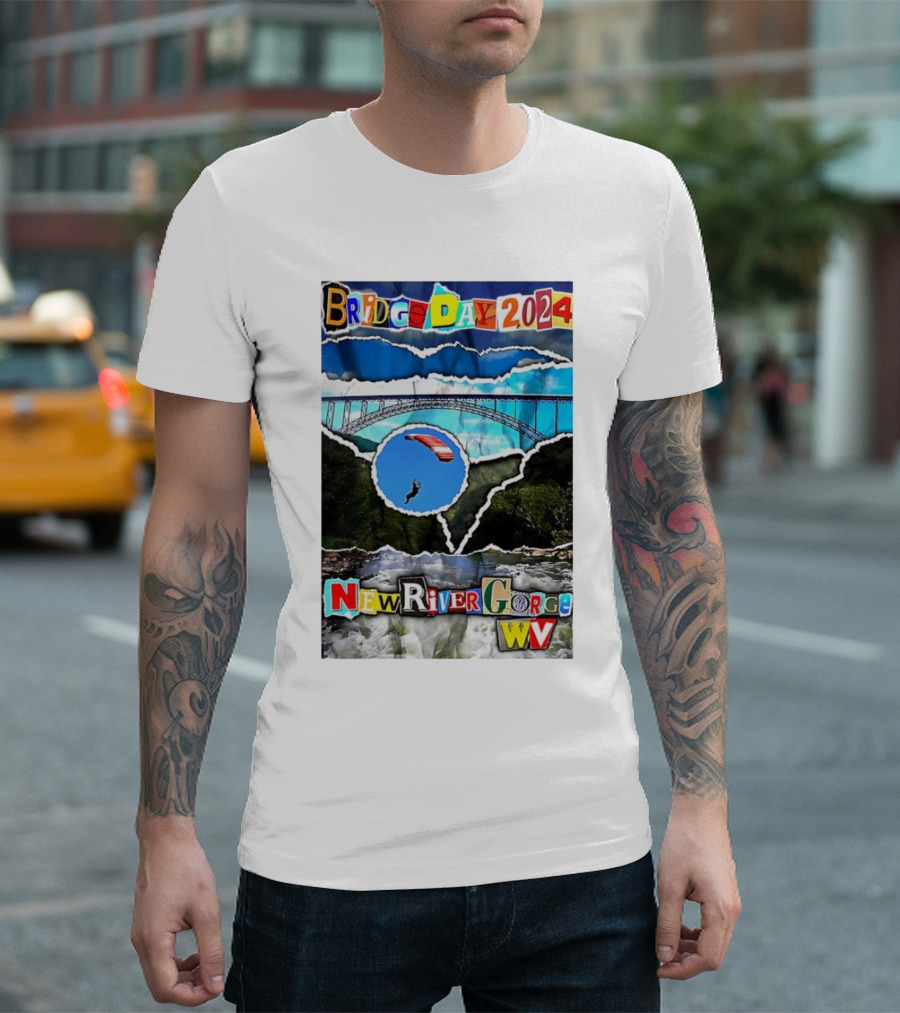 Bridge Day 2024 New River Gorge WV Parachuting Adventure T-Shirt