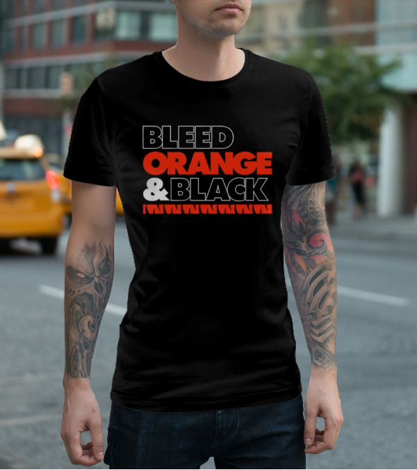 Cincinnati Bengals Bleed Orange And Black T-Shirt