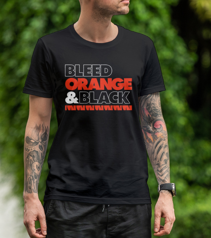 Cincinnati Bengals Bleed Orange And Black T-Shirt