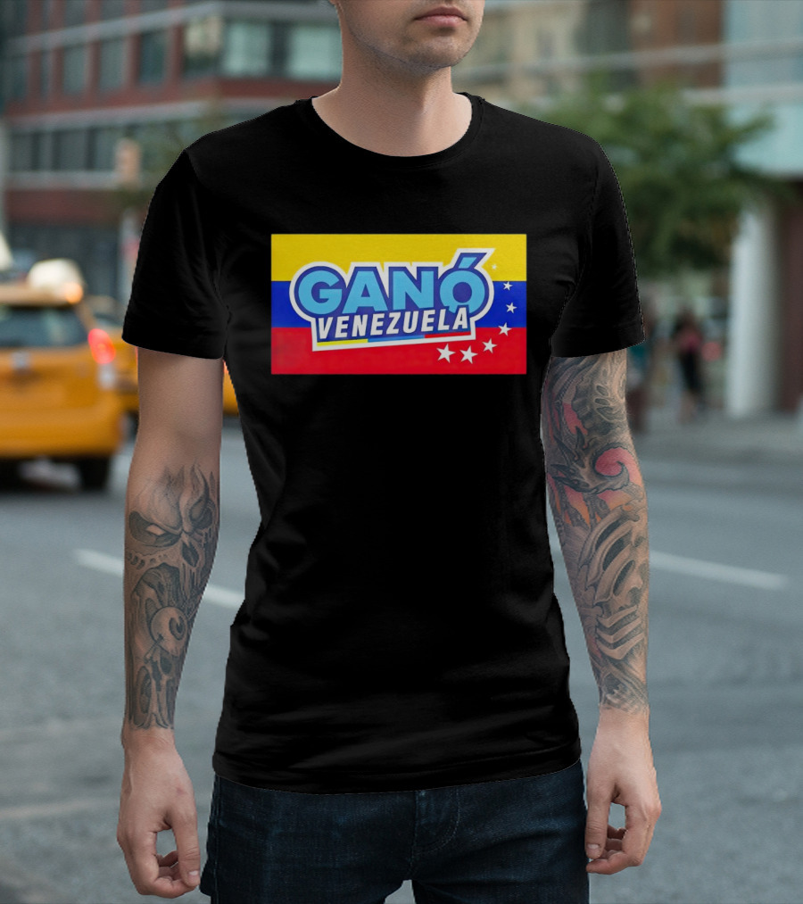 Ganó Venezuela Bandera Colores Estrellas T-Shirt