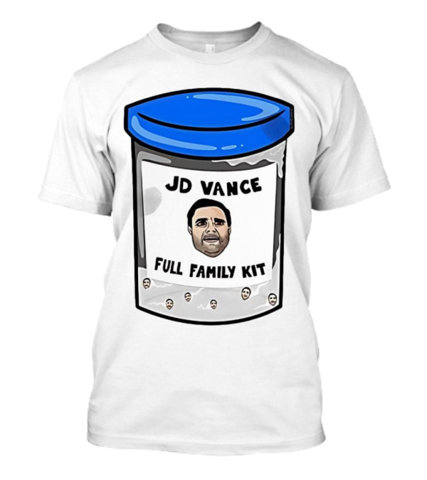 JD Vance Full Family Kit Face Jar Black Blue Lid T-Shirt