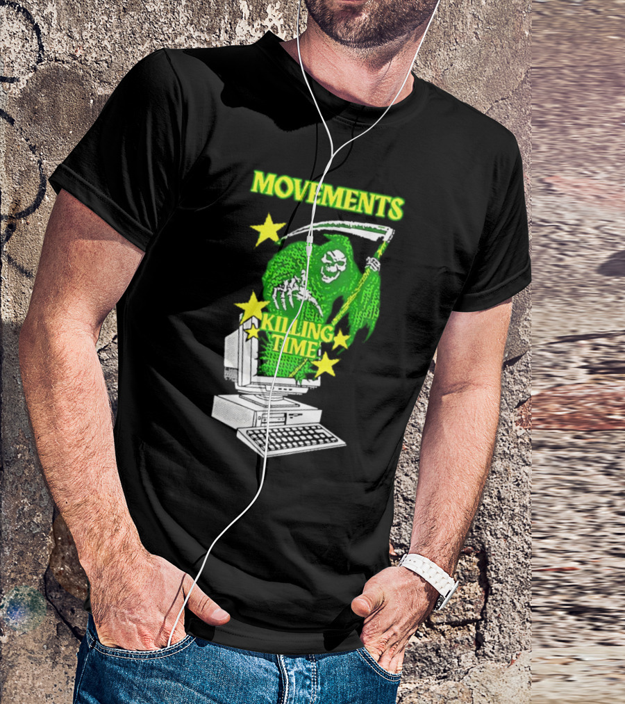 Movements Killing Time Reaper With Computer T-Shirt