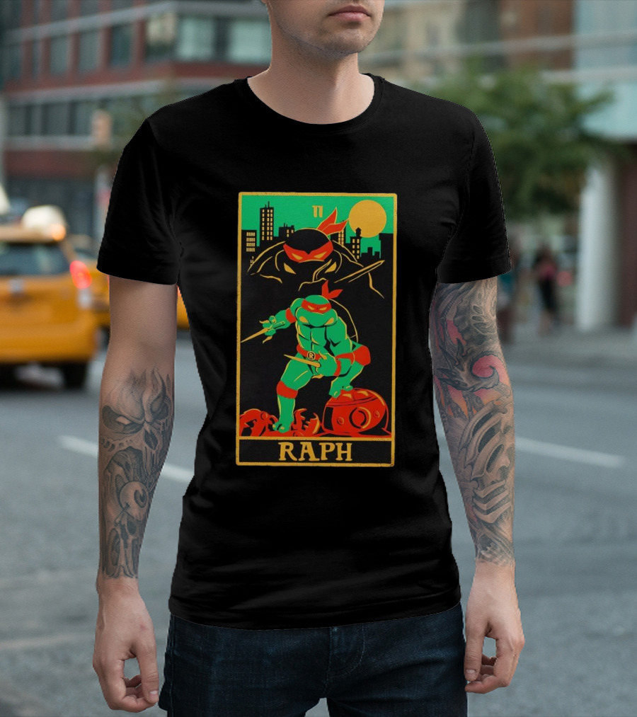 Raph Tarot XI Teenage Mutant Ninja Turtles Raphael T-Shirt