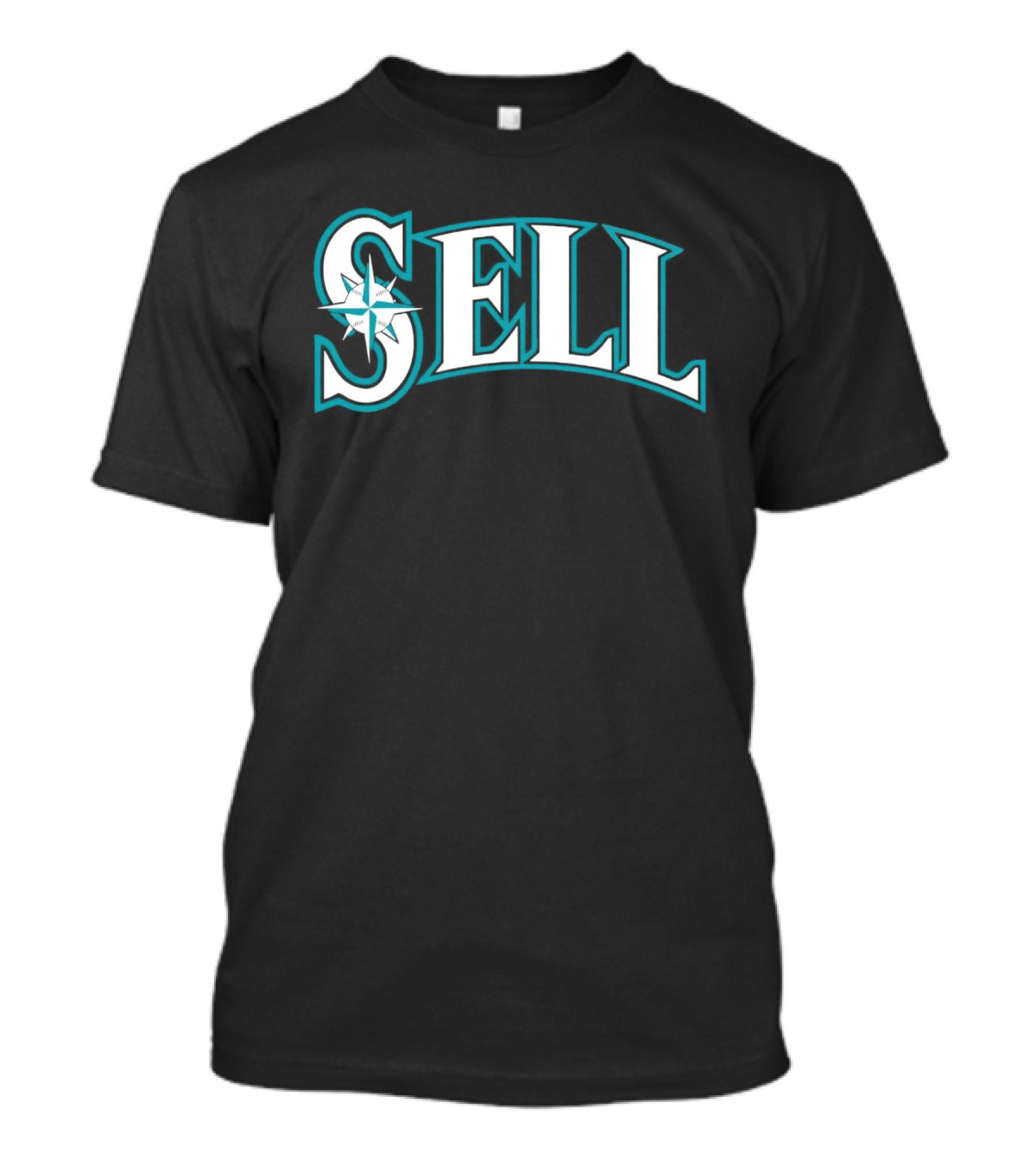 Seattle Mariners Sell 2024 Text Emblem T-Shirt