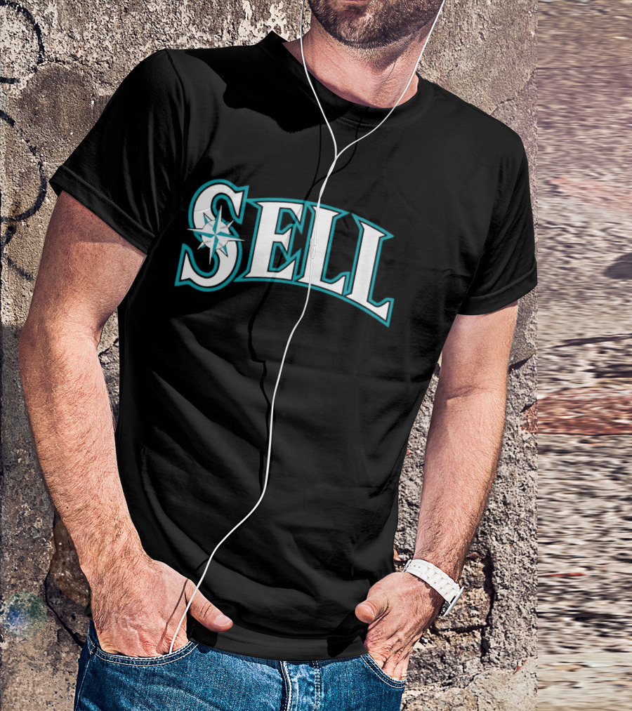 Seattle Mariners Sell 2024 Text Emblem T-Shirt