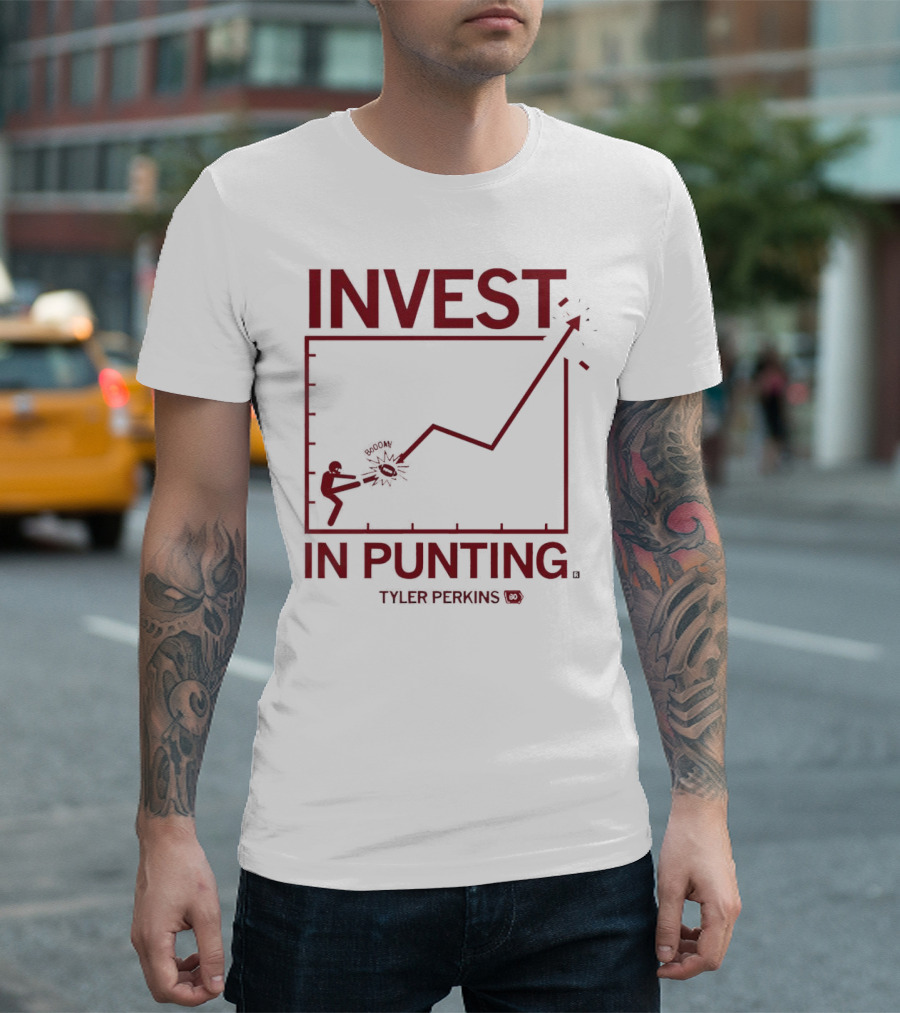 Tyler Perkins Invest in Punting Iowa State Cyclones Chart Football T-Shirt