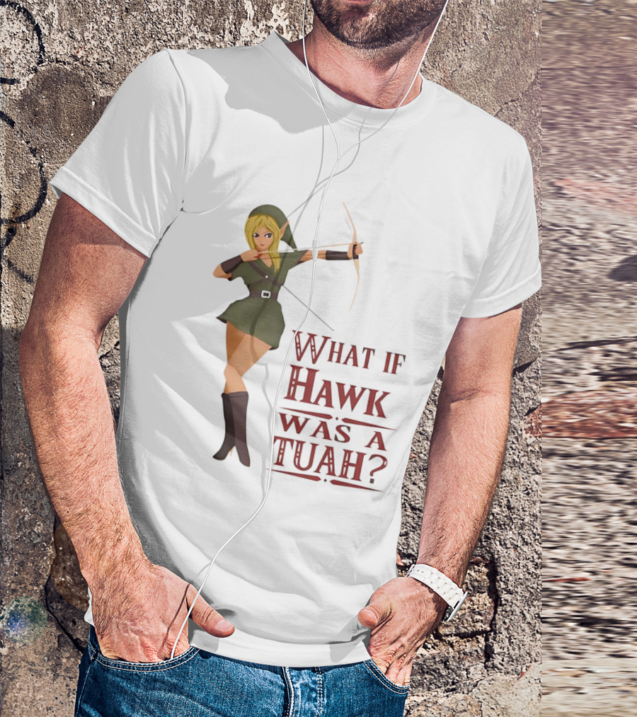 What If Hawk Was A Tuah? Zelda Archer In Green Tunic T-Shirt