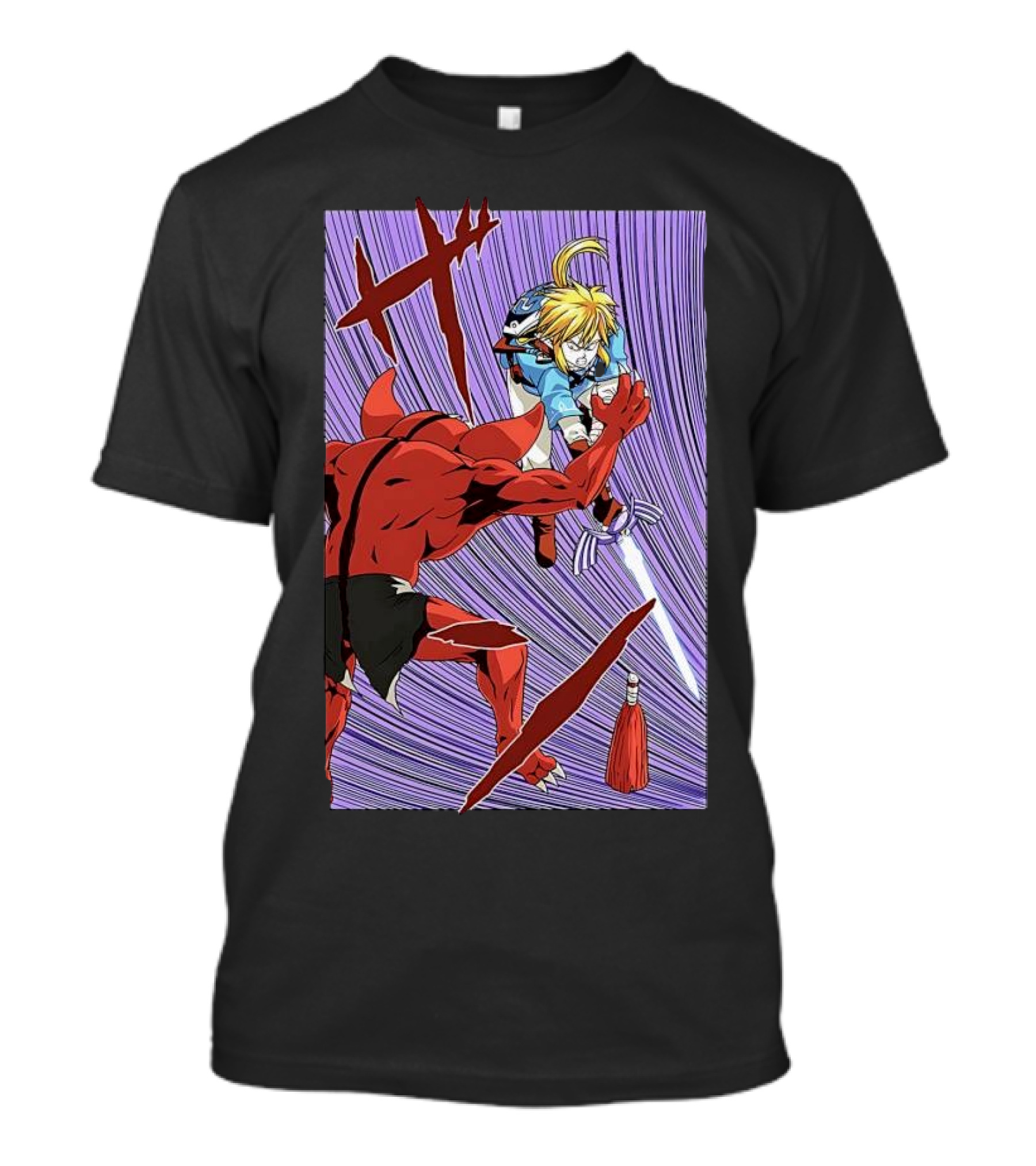 The Legend Of Zelda Link Vs Bokoblin Hyruleman X-1 Game Action Scene T-Shirt