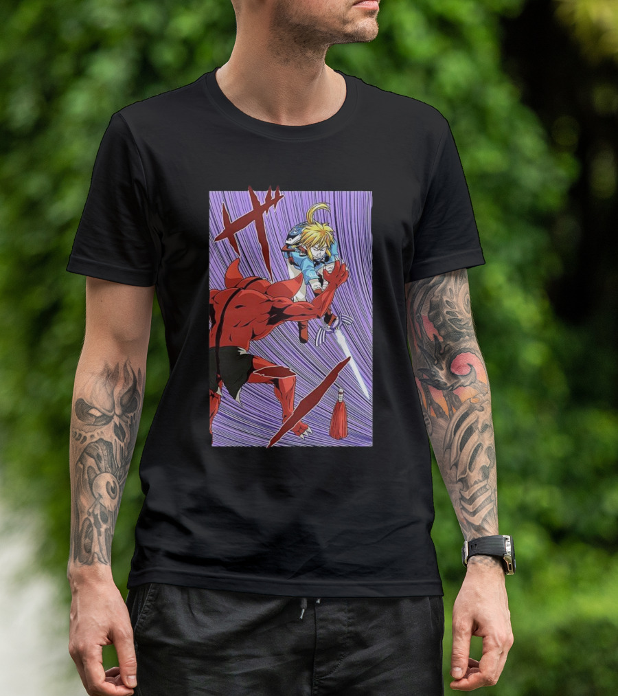 The Legend Of Zelda Link Vs Bokoblin Hyruleman X-1 Game Action Scene T-Shirt