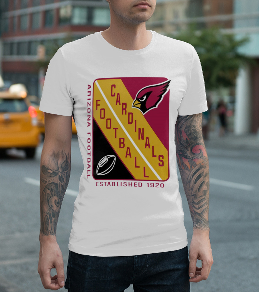 Arizona Cardinals Football Established 1920 Starter Shield T-Shirt