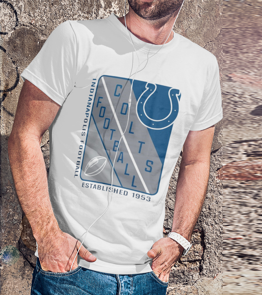 Indianapolis Colts Football Shield Established 1953 T-Shirt