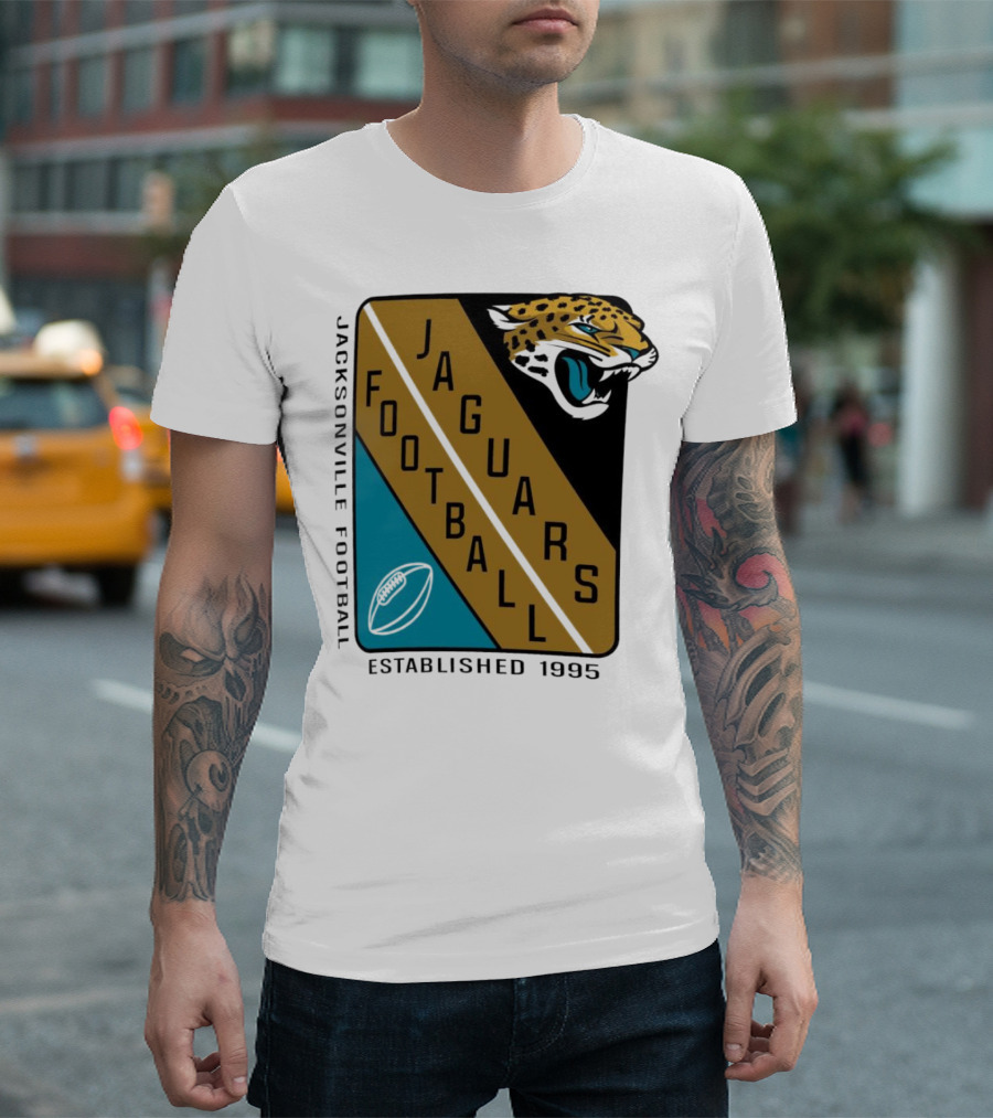 Jacksonville Jaguars Football Established 1995 Jaguars Football T-Shirt