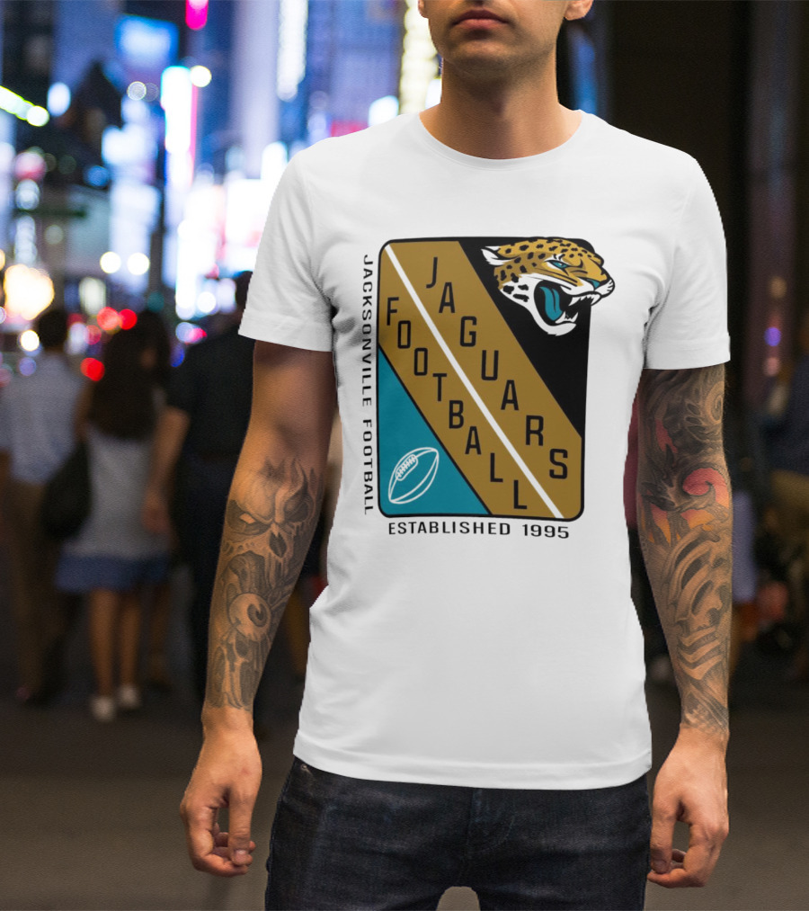 Jacksonville Jaguars Football Established 1995 Jaguars Football T-Shirt