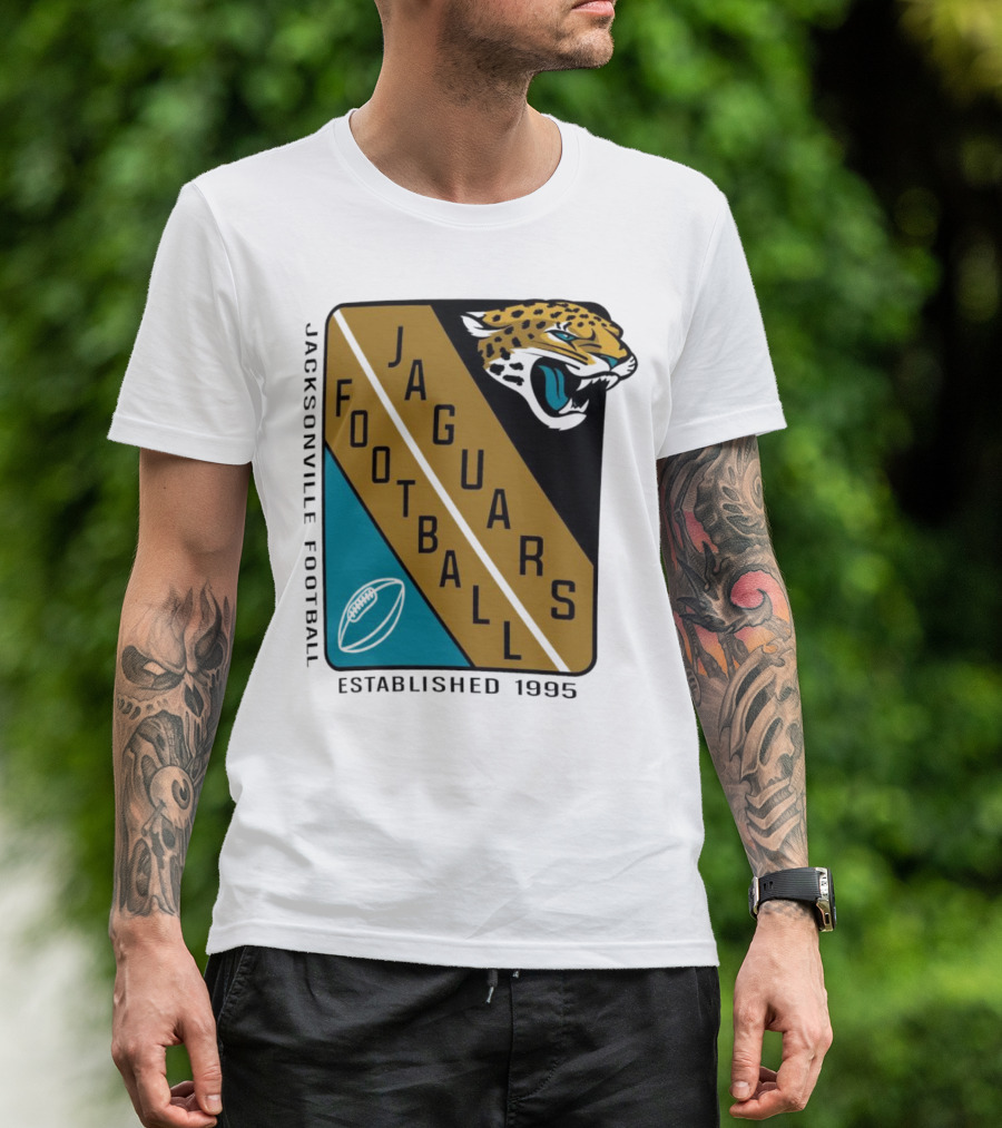 Jacksonville Jaguars Football Established 1995 Jaguars Football T-Shirt