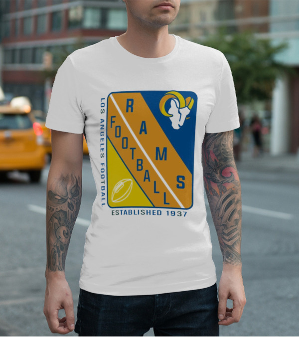 Los Angeles Rams Football Established 1937 T-Shirt