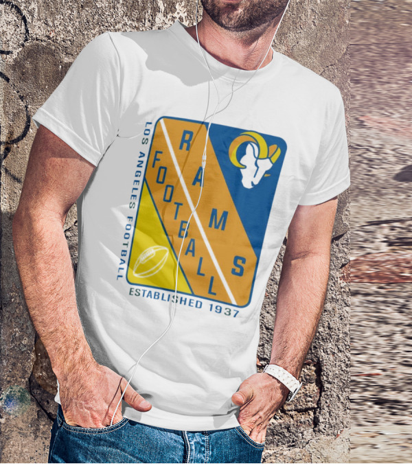 Los Angeles Rams Football Established 1937 T-Shirt