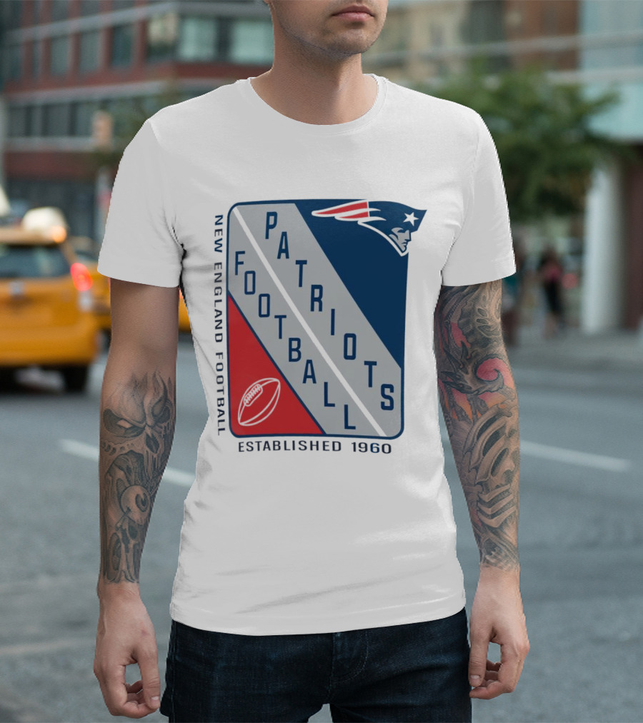 New England Patriots Football Established 1960 Shield T-Shirt