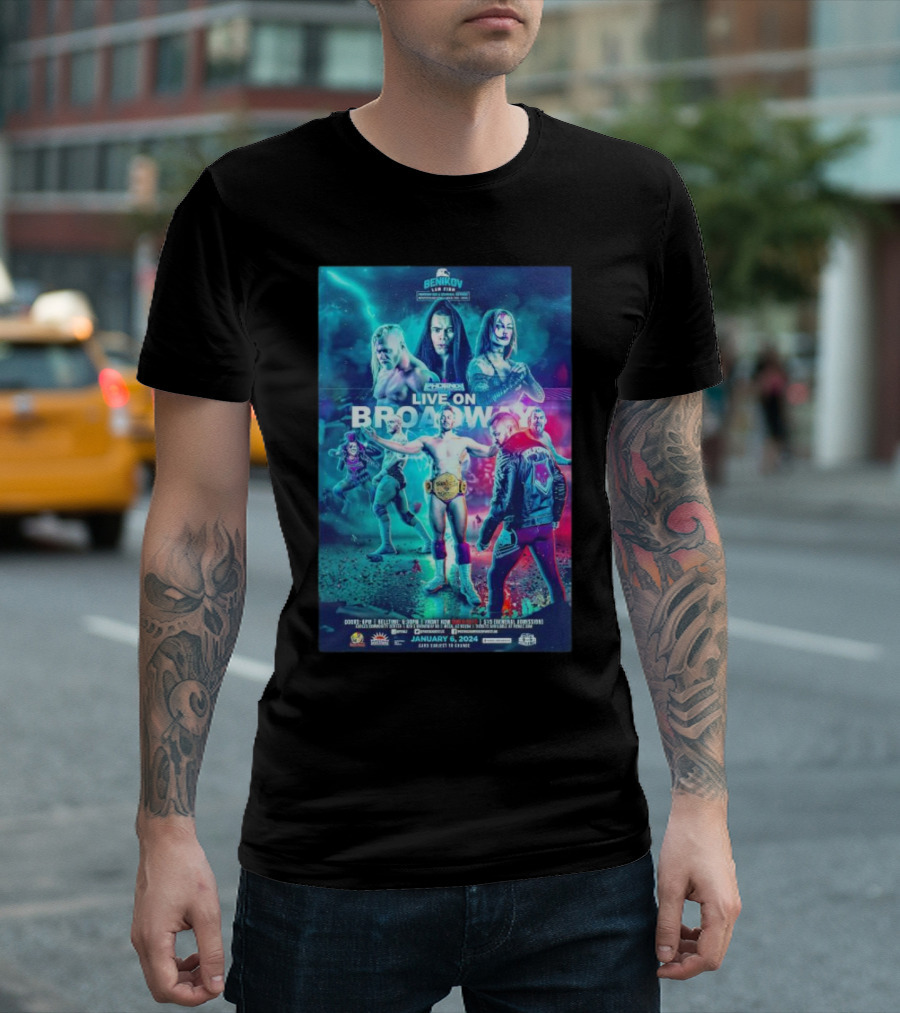 Phoenix Championship Wrestling Live on Broadway January 6 2024 Benikov Showdown T-Shirt