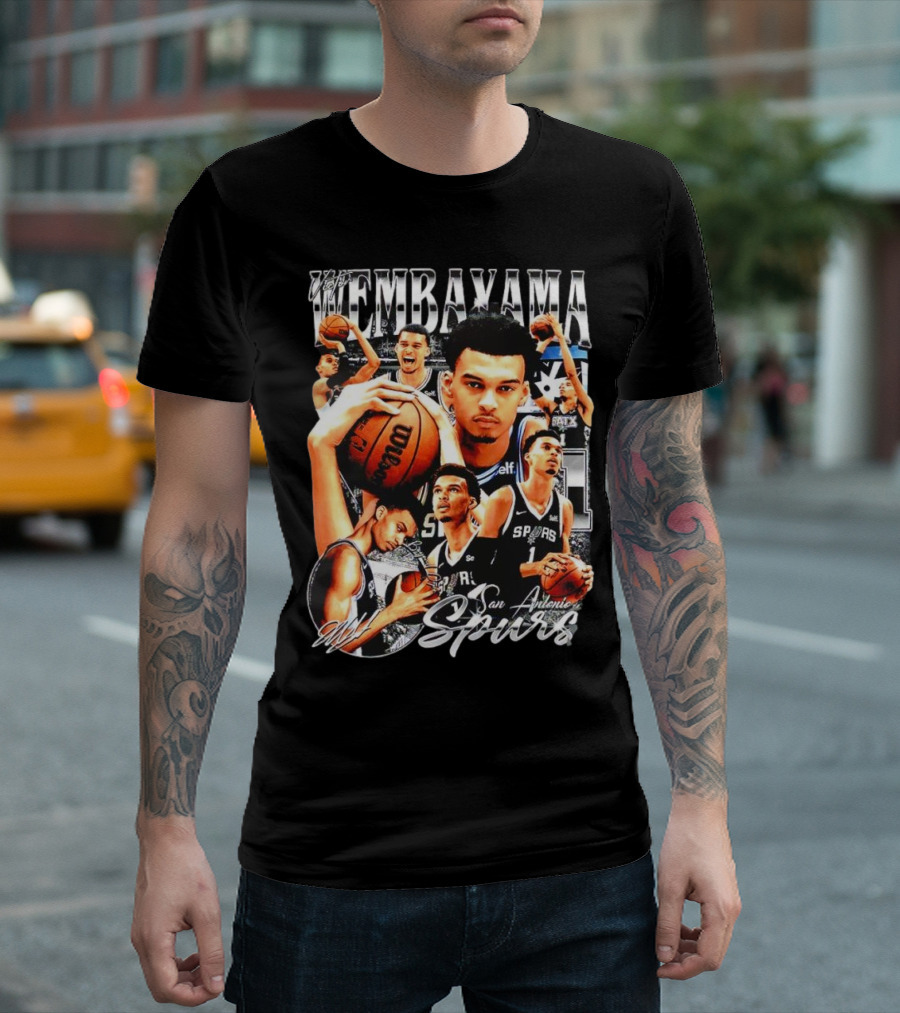 Wembanyama San Antonio Spurs 1 Basketball T-Shirt