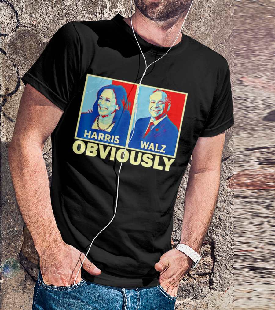 Kamala Harris Tim Walz Obviously Iconic Hope T-Shirt