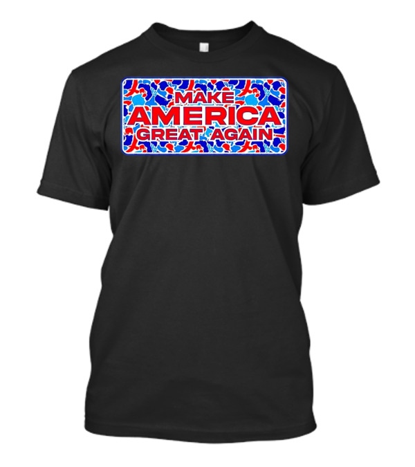 Make America Great Again Camo Red Blue White T-Shirt