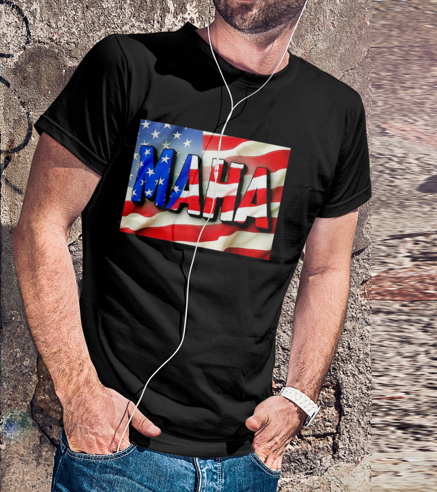 MAHA American Flag USA Patriotic Banner T-Shirt