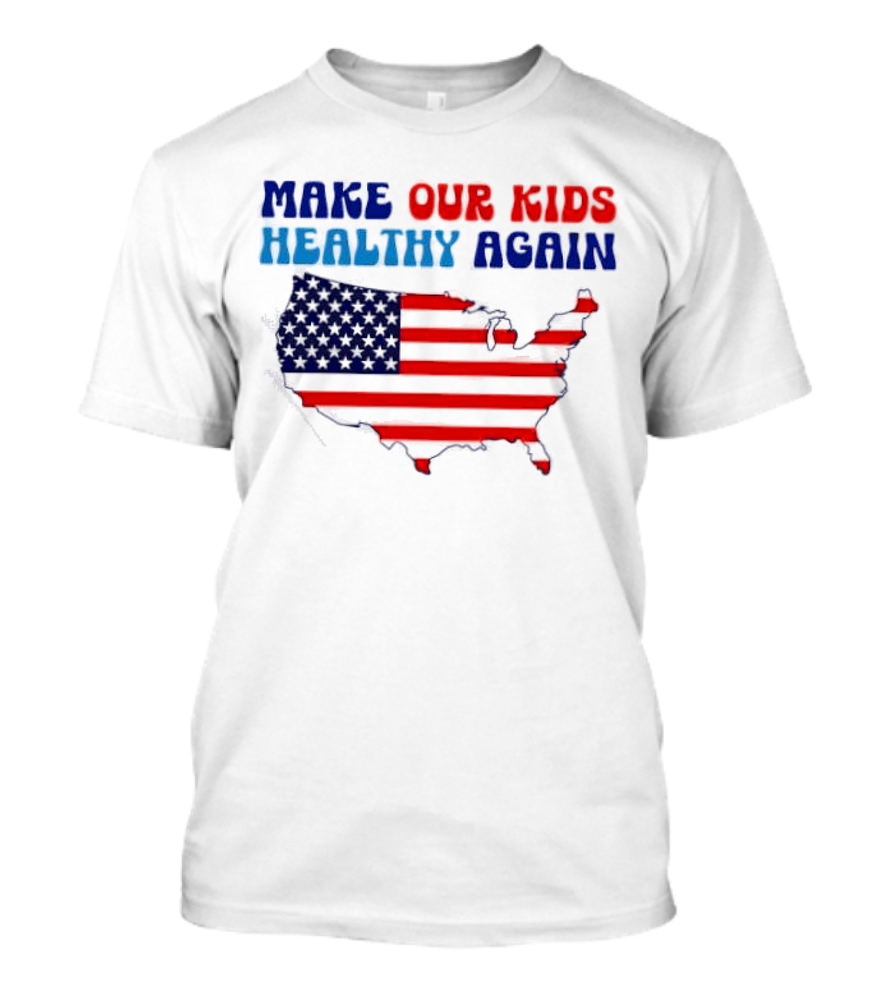 Make Our Kids Healthy Again United States Map T-Shirt