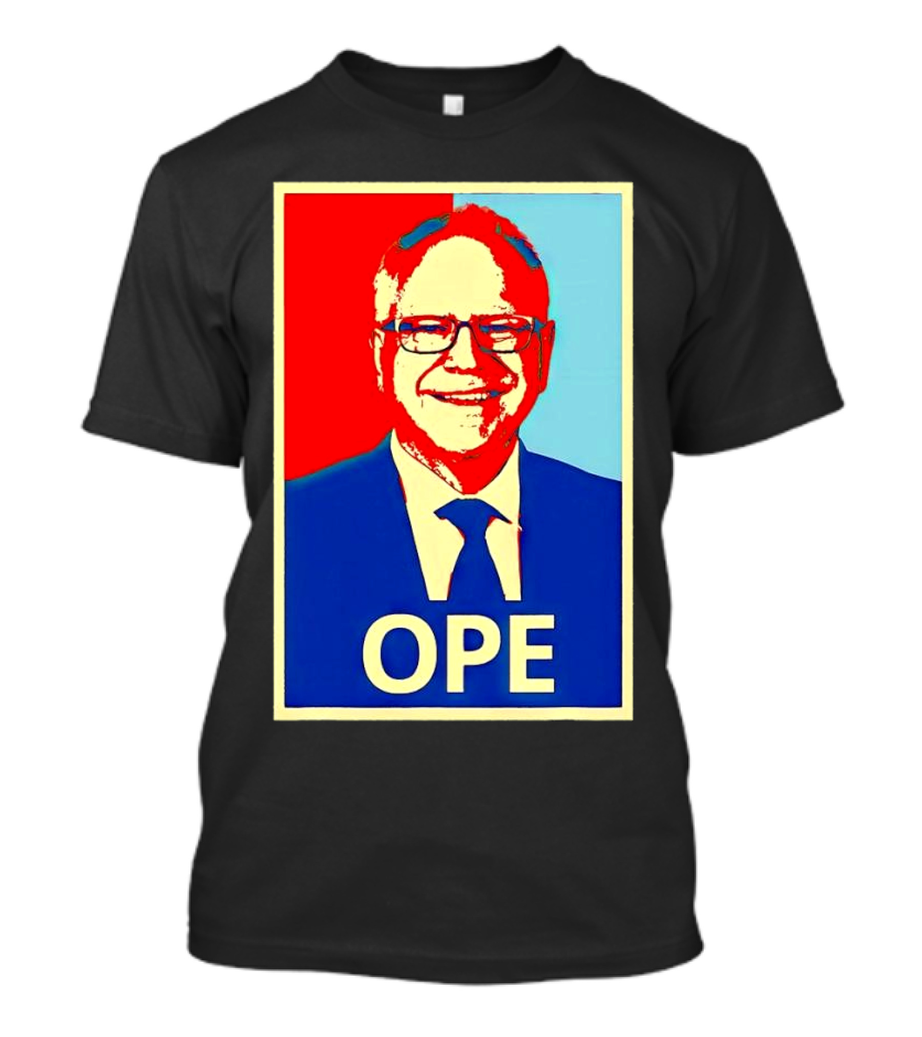 Ope Vice President Tim Walz Iconic Hope T-Shirt