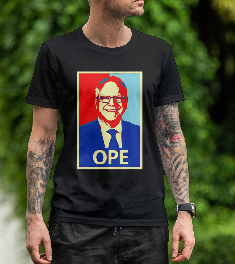 Ope Vice President Tim Walz Iconic Hope T-Shirt