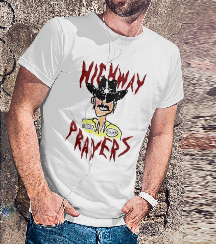 Highway Prayers Cowboy Sheriff With Billy Strings Badge T-Shirt
