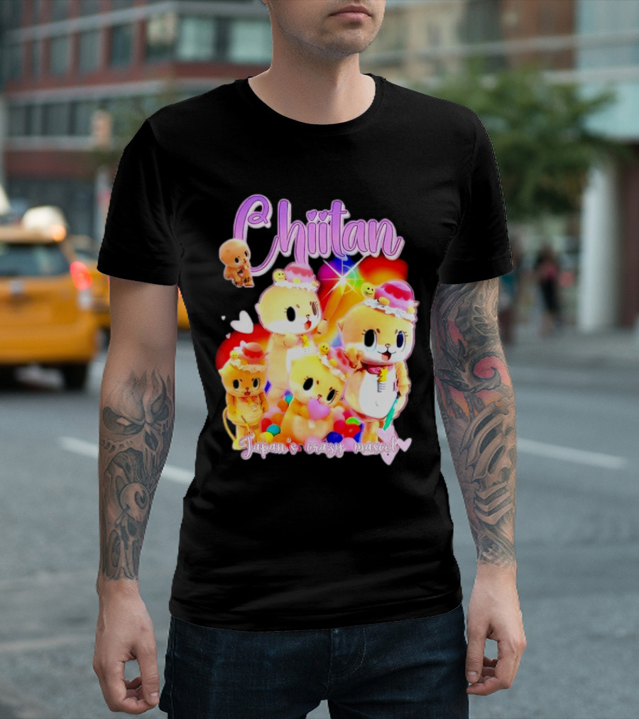 Chiitan Japan's Crazy Mascot Hinged Tweets T-Shirt
