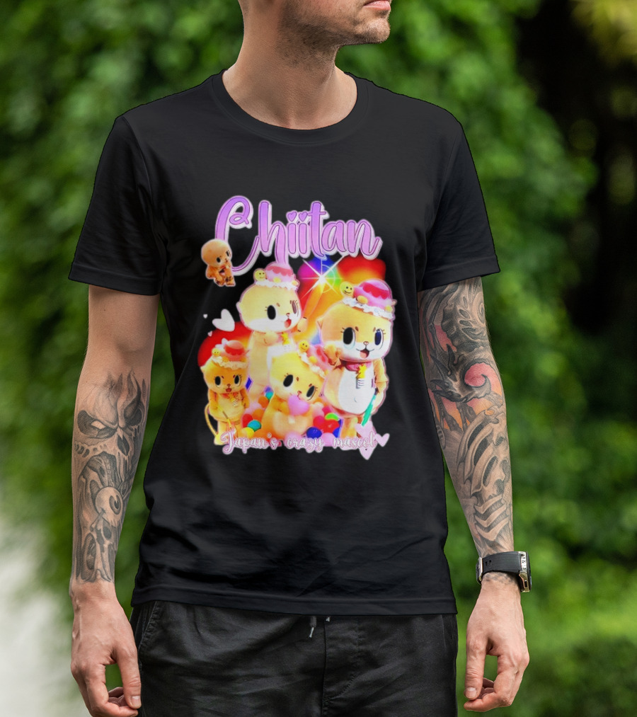 Chiitan Japan's Crazy Mascot Hinged Tweets T-Shirt