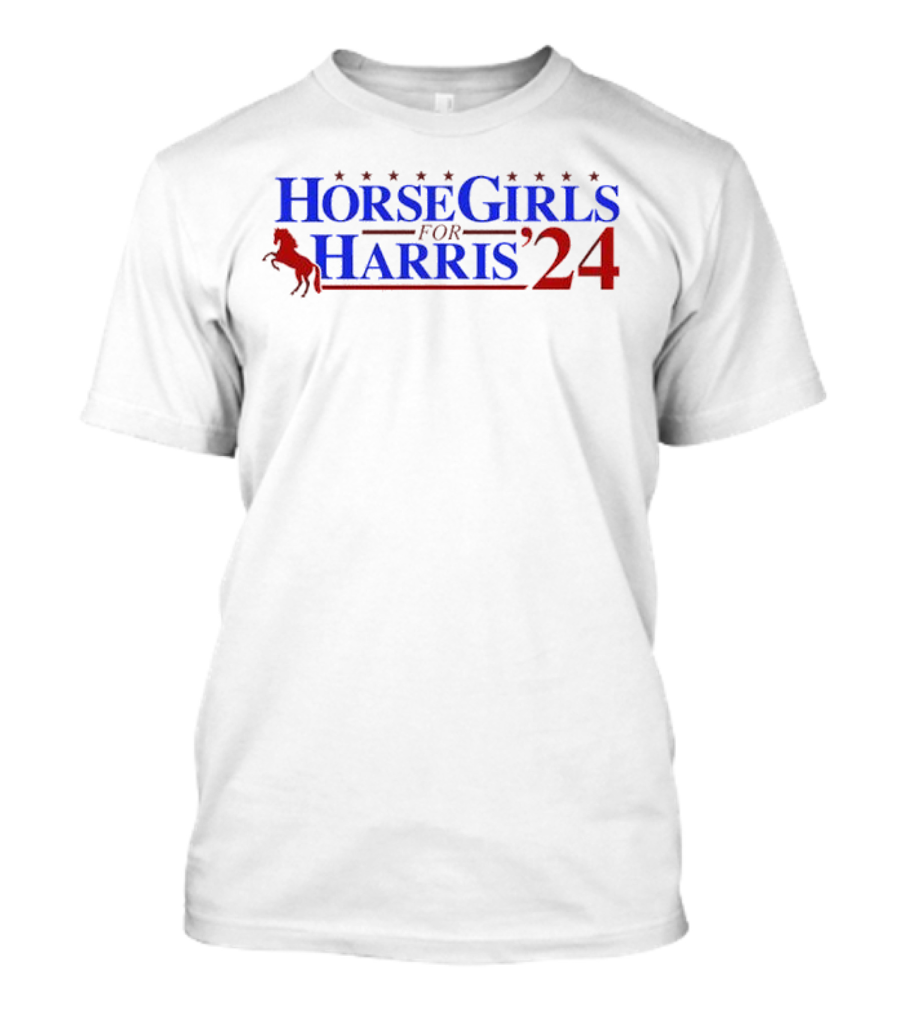 Horse Girls For Harris '24 With Red Horse And Stars T-Shirt