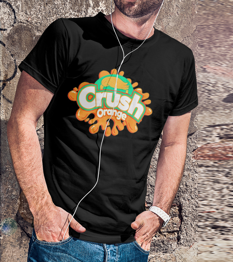 Crush Orange Donald Trump Cartoon Hair T-Shirt